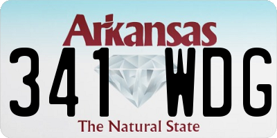 AR license plate 341WDG