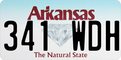 AR license plate 341WDH