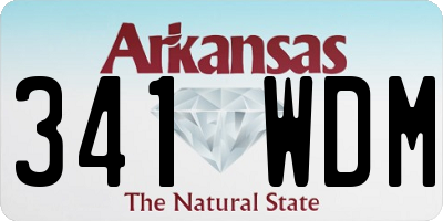 AR license plate 341WDM