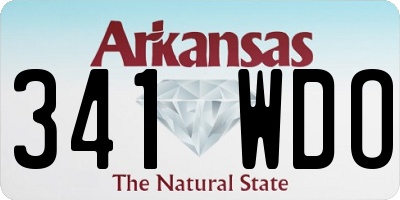 AR license plate 341WDO