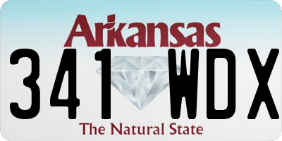AR license plate 341WDX