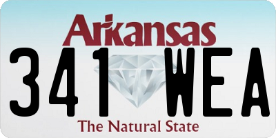 AR license plate 341WEA