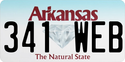 AR license plate 341WEB