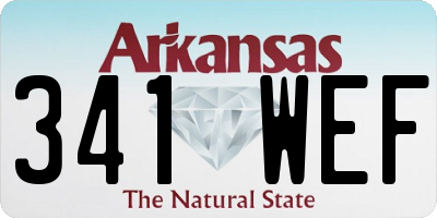 AR license plate 341WEF