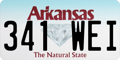 AR license plate 341WEI