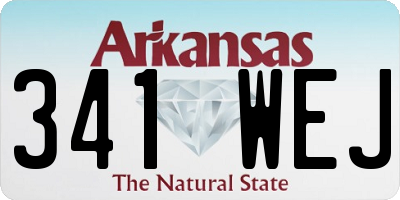 AR license plate 341WEJ