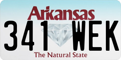 AR license plate 341WEK