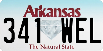 AR license plate 341WEL