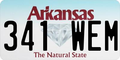 AR license plate 341WEM