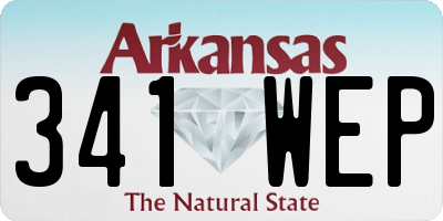 AR license plate 341WEP