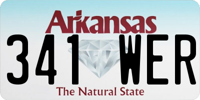 AR license plate 341WER