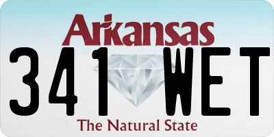 AR license plate 341WET