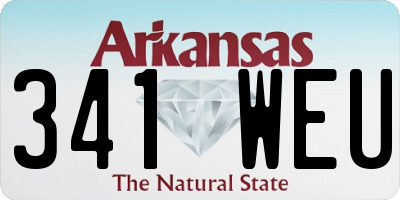 AR license plate 341WEU