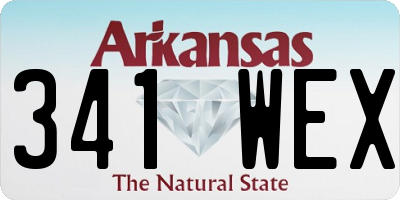 AR license plate 341WEX