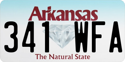 AR license plate 341WFA