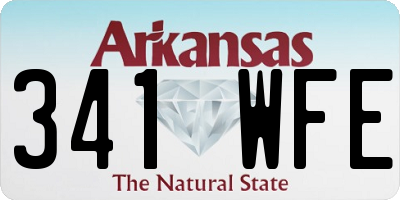 AR license plate 341WFE