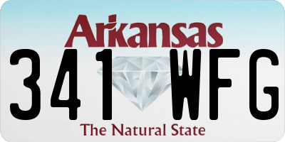AR license plate 341WFG