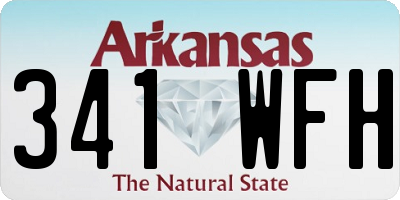 AR license plate 341WFH