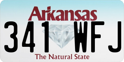 AR license plate 341WFJ