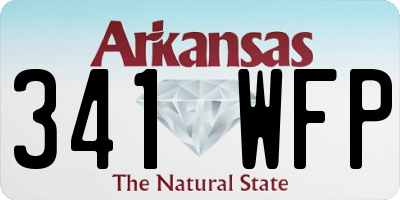 AR license plate 341WFP