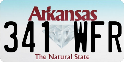 AR license plate 341WFR