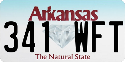 AR license plate 341WFT
