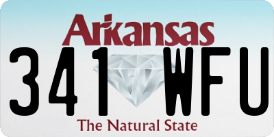 AR license plate 341WFU