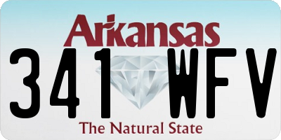 AR license plate 341WFV