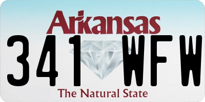 AR license plate 341WFW
