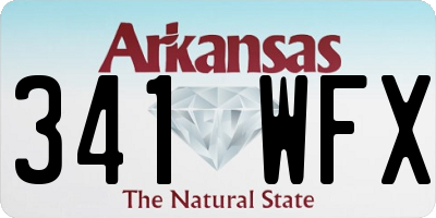 AR license plate 341WFX