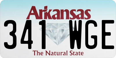 AR license plate 341WGE