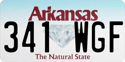 AR license plate 341WGF
