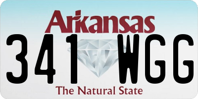 AR license plate 341WGG