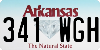 AR license plate 341WGH