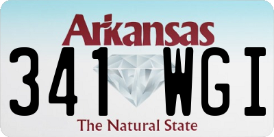 AR license plate 341WGI