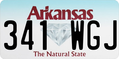 AR license plate 341WGJ