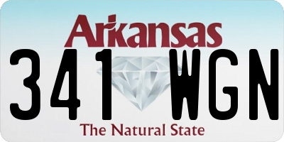 AR license plate 341WGN