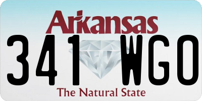 AR license plate 341WGO