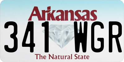 AR license plate 341WGR
