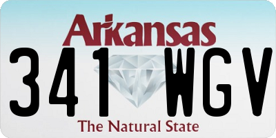 AR license plate 341WGV