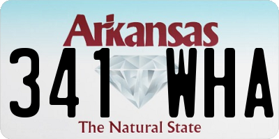 AR license plate 341WHA