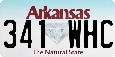 AR license plate 341WHC