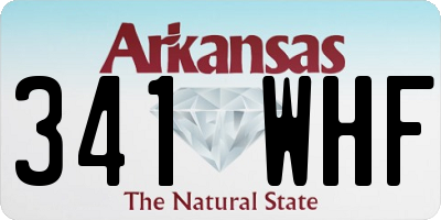 AR license plate 341WHF