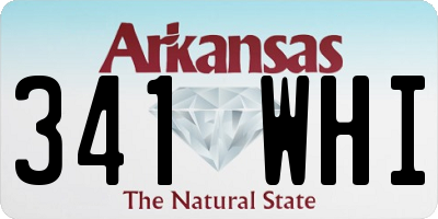 AR license plate 341WHI