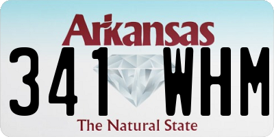 AR license plate 341WHM