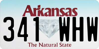 AR license plate 341WHW