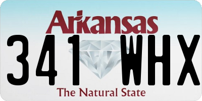 AR license plate 341WHX