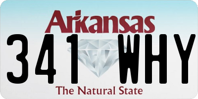 AR license plate 341WHY