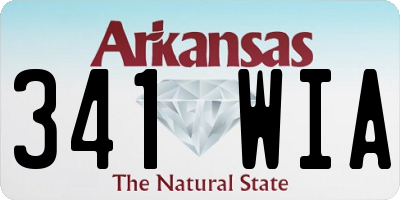 AR license plate 341WIA