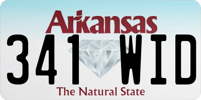 AR license plate 341WID